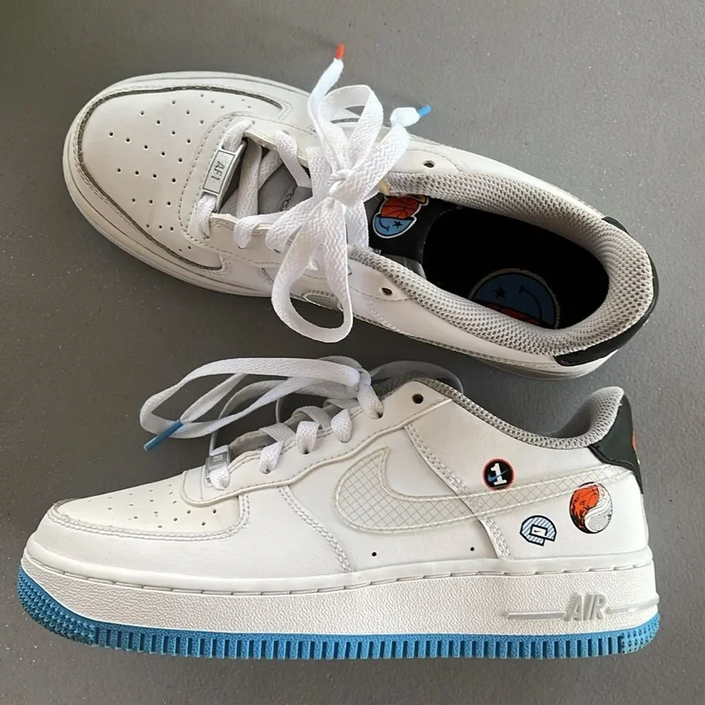 Nike Air Force 1 LV8 1 ‘Happy Hoops’ DM8088-100 Size 4Y